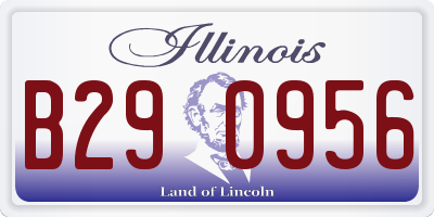 IL license plate B290956