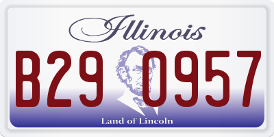 IL license plate B290957