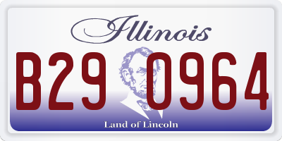 IL license plate B290964