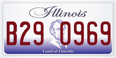IL license plate B290969