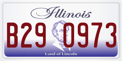 IL license plate B290973