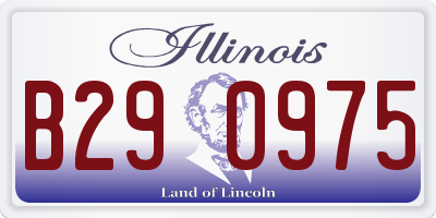 IL license plate B290975