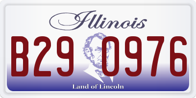 IL license plate B290976