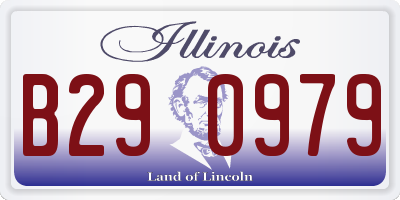 IL license plate B290979