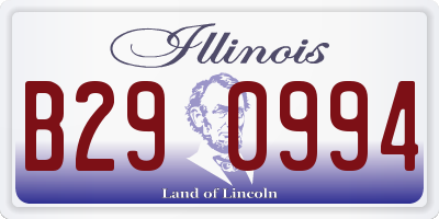 IL license plate B290994