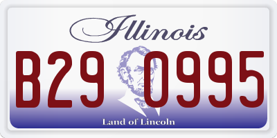 IL license plate B290995
