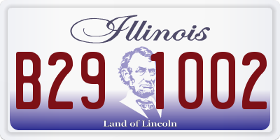 IL license plate B291002