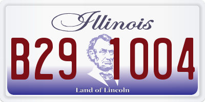 IL license plate B291004