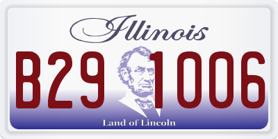IL license plate B291006