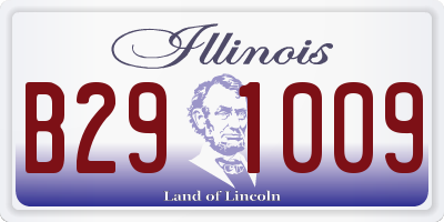 IL license plate B291009