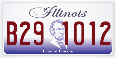 IL license plate B291012