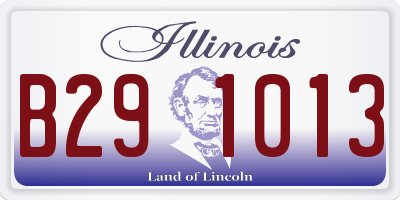IL license plate B291013