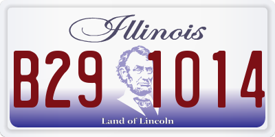 IL license plate B291014