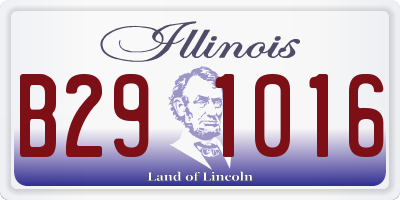 IL license plate B291016