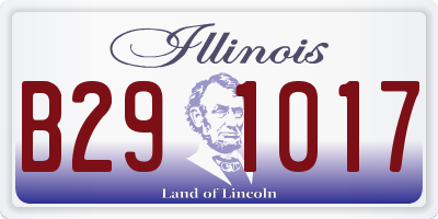 IL license plate B291017