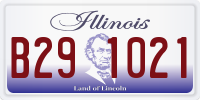 IL license plate B291021