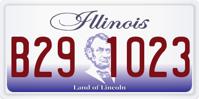IL license plate B291023