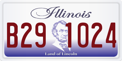 IL license plate B291024