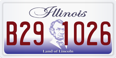 IL license plate B291026
