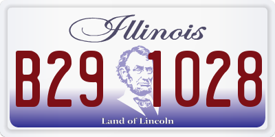 IL license plate B291028
