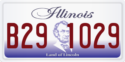 IL license plate B291029
