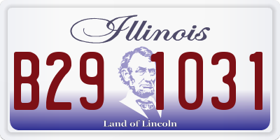 IL license plate B291031