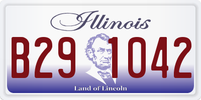 IL license plate B291042