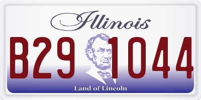 IL license plate B291044