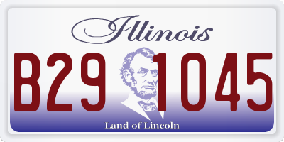 IL license plate B291045