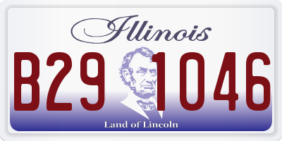 IL license plate B291046