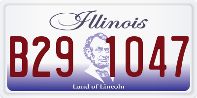 IL license plate B291047