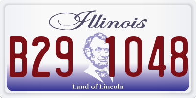 IL license plate B291048