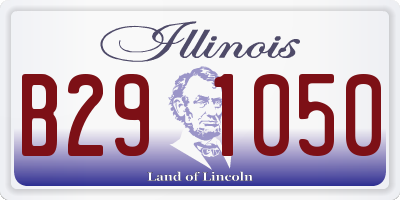 IL license plate B291050