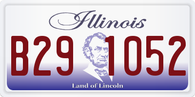 IL license plate B291052