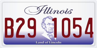 IL license plate B291054