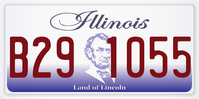 IL license plate B291055