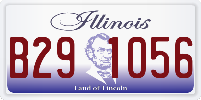 IL license plate B291056