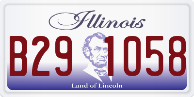 IL license plate B291058