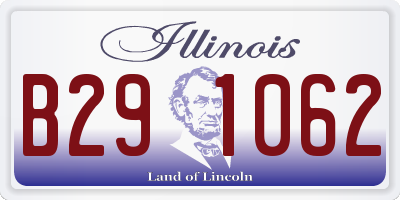 IL license plate B291062