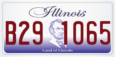 IL license plate B291065