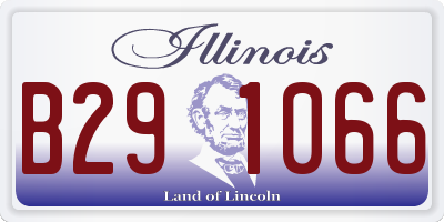 IL license plate B291066