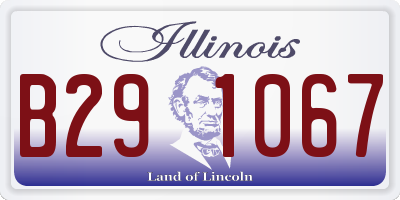 IL license plate B291067