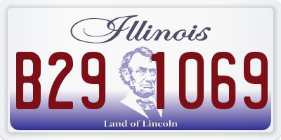 IL license plate B291069