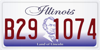 IL license plate B291074