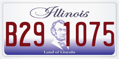 IL license plate B291075