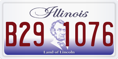IL license plate B291076