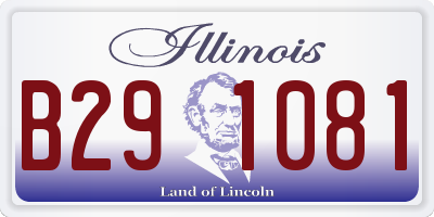 IL license plate B291081