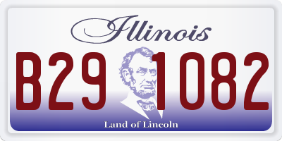 IL license plate B291082