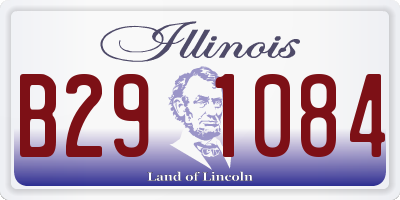 IL license plate B291084