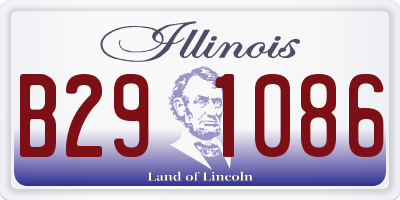 IL license plate B291086